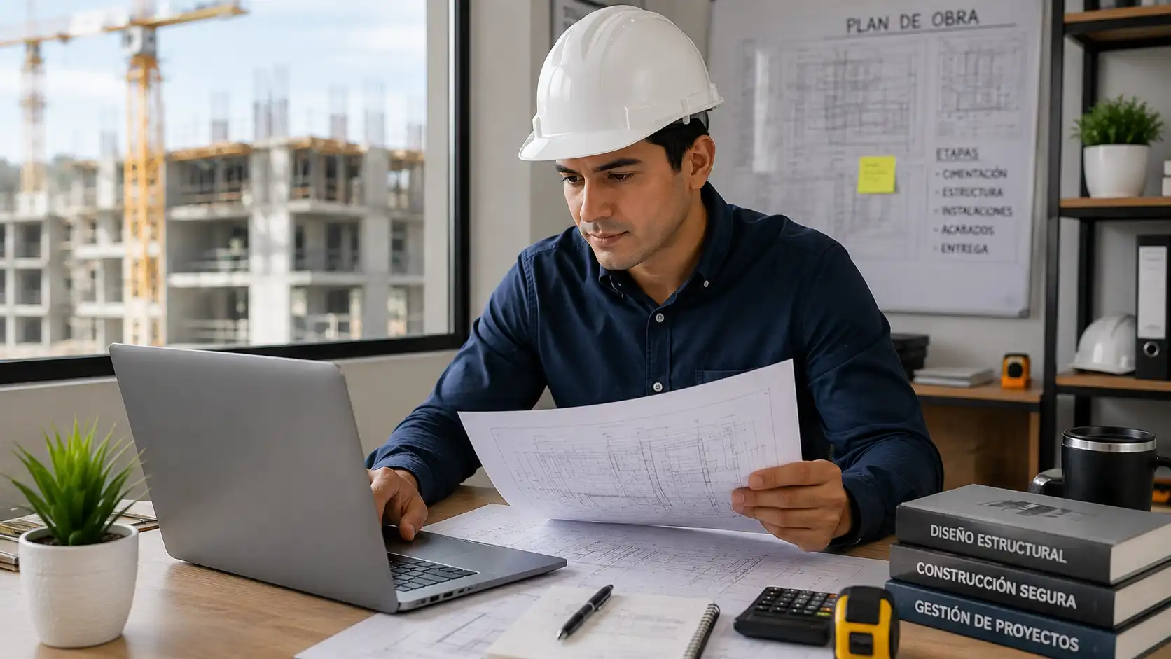 Ingeniero colombiano creando su hoja de vida profesional para aplicar a proyectos y vacantes en empresas de ingeniería en Colombia.