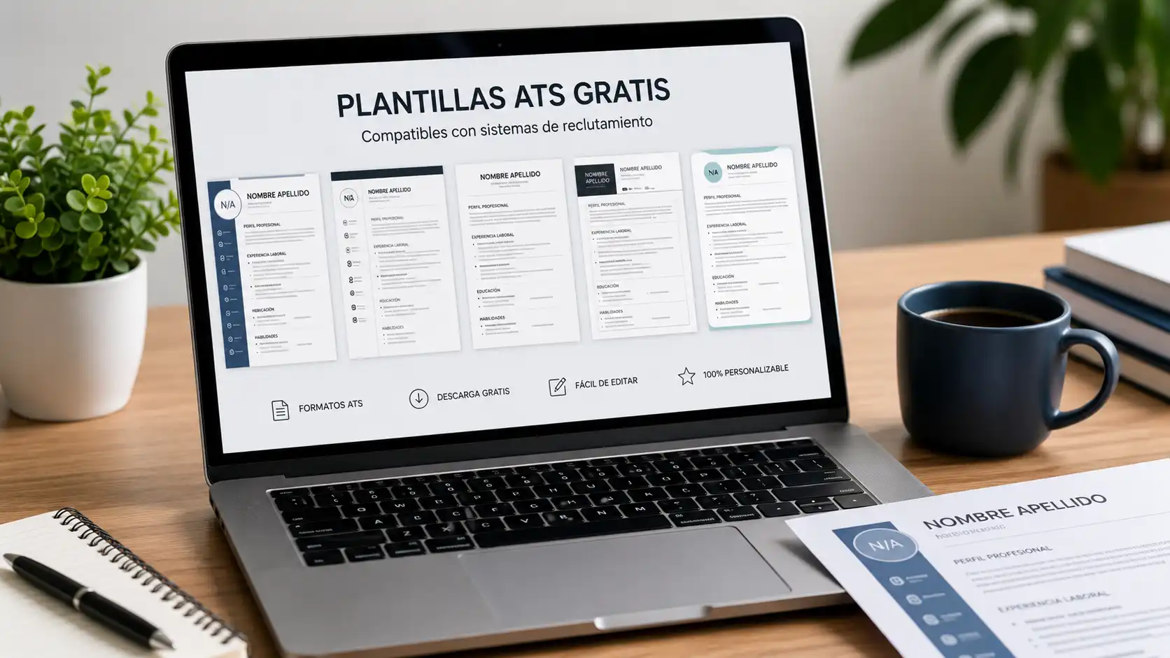 Plantillas ATS gratis para hoja de vida compatibles con sistemas de reclutamiento